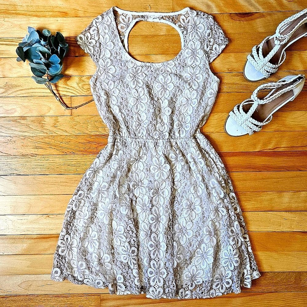 Altard State Cream Floral Dress
